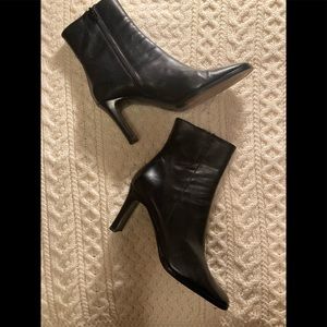 Vintage Charles David black leather ankle boots.  Good condition. 3” heels.